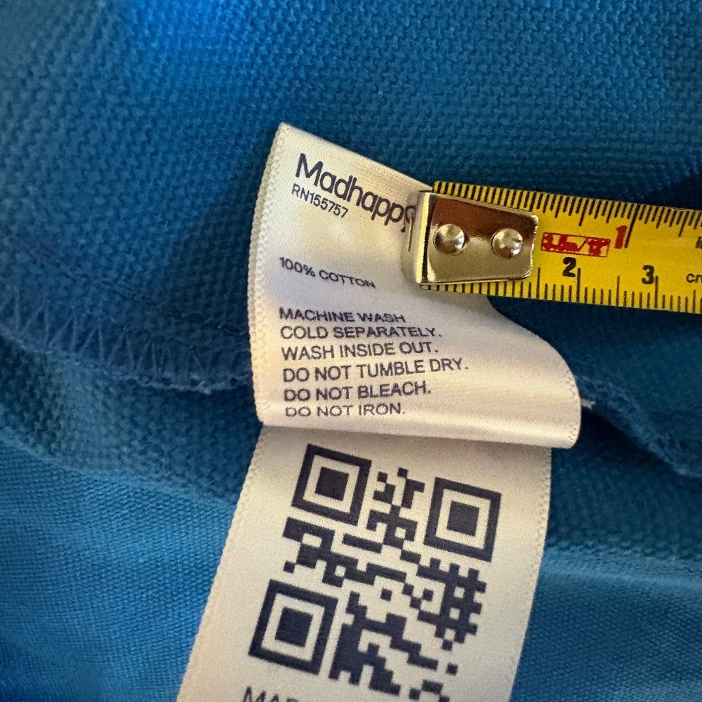 NWT Madhappy Pantry Large Blue Tote Bag 100% Cotton - Picture 9 of 10
